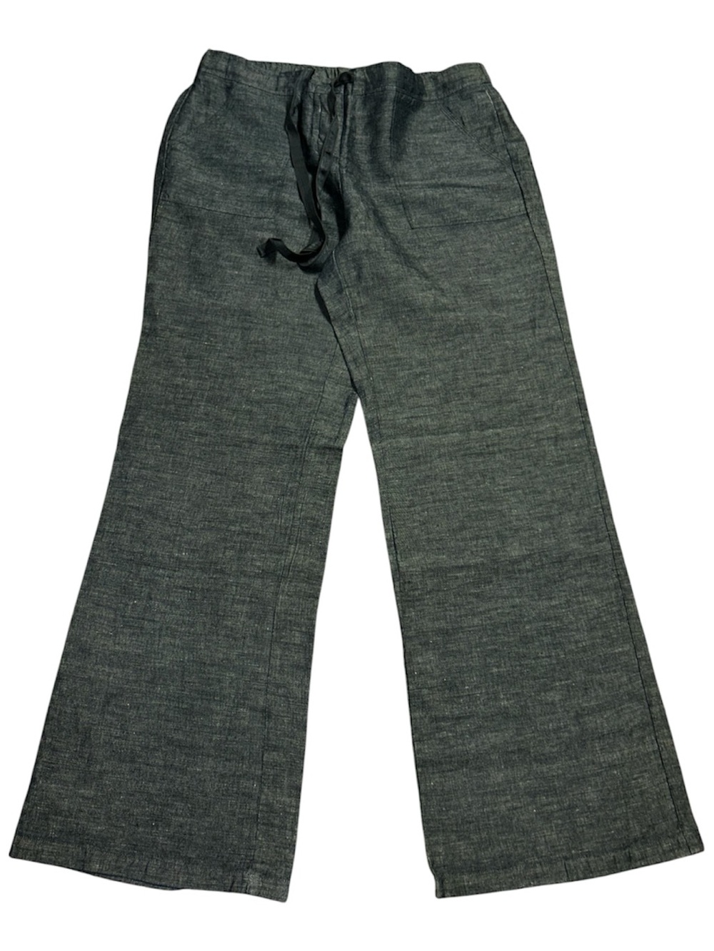 New York & Co. Linen Cotton Wide-Leg Drawstring Pants